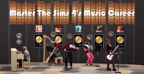 sims 4 music career Singer Mod Sims 4, Sims 4 Cc Singer Career, Sims 4 Music Career, Sims 4 Playable Career Mod, Sims 4 Youtube Career Mod, Mod Music, Sims 4 Cc Finds, The Sims, Music Bands