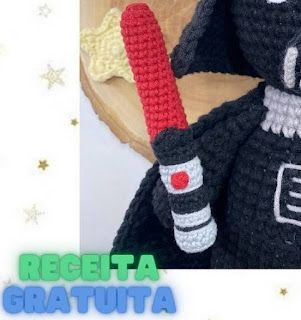 PATRONES AMIGURUMI GRATIS: PATRON GRATIS ESPADA LASER | STAR WARS AMIGURUMI 5... Star Wars Amigurumi, Star Wars Crochet, Crochet Stars, Amigurumi, Darth Vader, Star Wars, Internet, Stars, Crochet