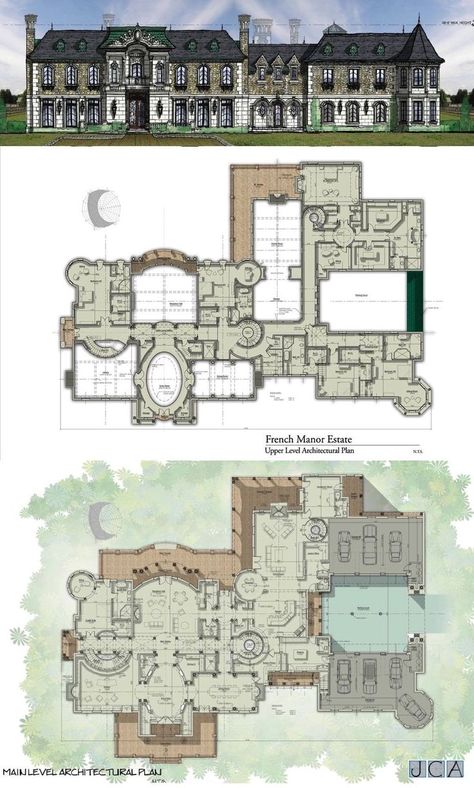 Castle House Plans, Detail Arsitektur, Pelan Rumah, Bangunan Minecraft, Mansion Floor Plan, Plans Architecture, Architectural Floor Plans, Villa Plan, Sims House Plans