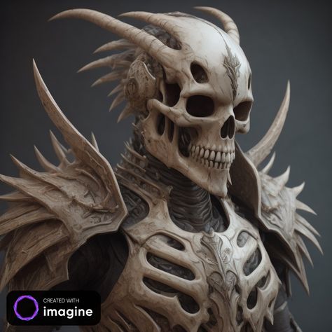 Bone Armour Art, Skull Shoulder Armor, Bone Armor Art, Bone Armor Necromancer, Bone Armor Concept Art, Dragon Bone Armor, Necromancer Armor, Bone Helmet, Necromancer Costume