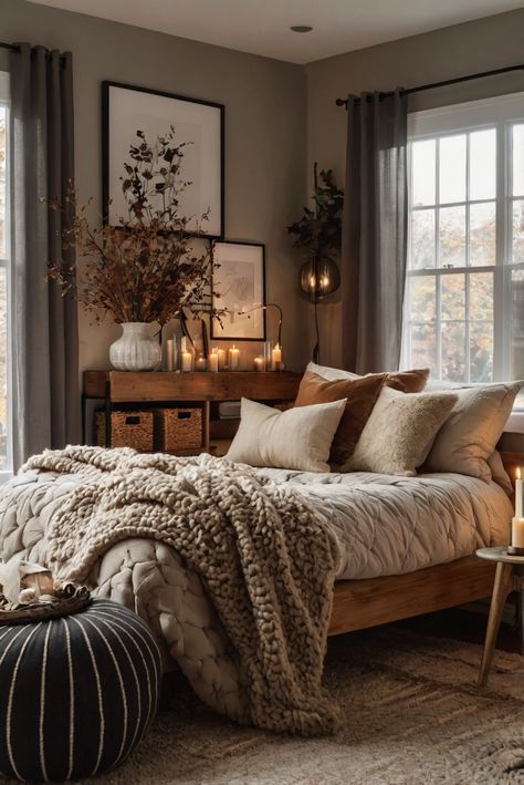 Fall Furniture , Autumn Cozy Fall ,Decor Easy Fall ,
Decor Neutral Fall ,Decor Fall ,Decor Inspiration ,Fall Decor Ideas Neutral Warm Home Aesthetic, Apartment Vibes Aesthetic, Warm Cozy Home Aesthetic, Thanksgiving Bedroom Decor, Aesthetic Bedroom Brown, Bedsheet Inspiration, Neutral Home Colors, Cozy Fall Aesthetic Home, Gray And Brown Bedroom Ideas