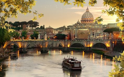 Riverside Cafe, Tiber River, Old Bridges, Romulus And Remus, Riverside Walk, Rome Travel, Boat Tours, Scenic Views, Tour Guide