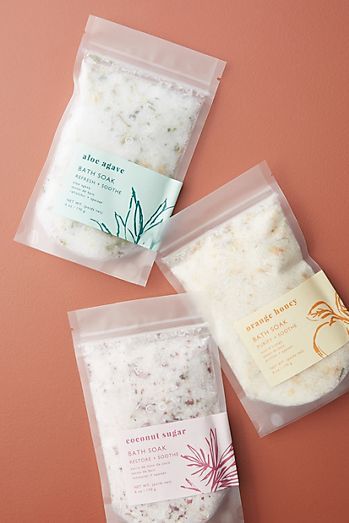 Bath Products | Body Products | Anthropologie Bath Salt Packaging Ideas, Bath Packaging Design, Body Scrub Packaging Ideas, Bath Salts Packaging Ideas, Skincare Product Design, Bath Salt Packaging, Salt Packaging Design, Bath Salts Packaging, Body Scrub Packaging