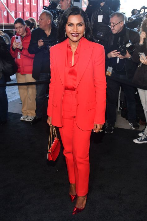 Mindy Kaling - Michael Kors Show - 21 Mindy Kaling Style, Mindy Kaling, Nice Clothes, Winter 2023, New York Fashion Week, Front Row, New York Fashion, The Row, Fashion Week