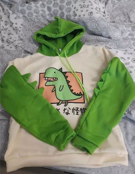 Dinosaur Hoodies, Streamer Aesthetic, Dino Hoodie, Dinosaur Stuff, Dinosaur Hoodie, Dinosaur Outfit, Bunny Hoodie, Cute Hoodie, Dinosaur Design