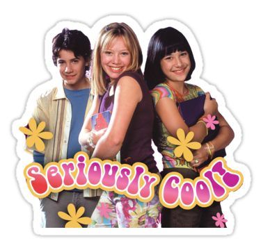 Lizzie Mcguire Hair, Famous Trios, Lizzie Mcguire Aesthetic, Girl Power Stickers, School Trends, Class Of 2018, Aesthetic Poster, Lizzie Mcguire, Hilary Duff