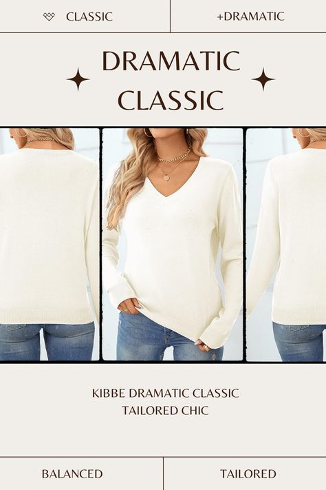 QUALFORT Women's Crewneck Sweater 100% Cotton Soft Knit Pullover Sweaters perfect for a kibbe dramatic classic outfit! tailored chic. refined. elegant. geometric. angular. sharp edges. straight lines. balanced. symmetrical. sleek. sculpted. trim and taut. Dc Kibbe, Kibbe Dramatic Classic, Tailored Chic, Classic Kibbe, Kibbe Dramatic, Dramatic Classic, Classic Outfit, Soft Autumn, Womens Crewneck