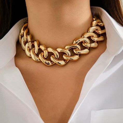 Just found this amazing item on AliExpress. Check it out! $2.47  64％ Off | Salircon Exaggerated Acrylic Thick Chain Clavicle Necklace Vintage Big Miami Cuban Chain Choker Women's Aesthetic Jewelry Gift Cuban Necklace Women, Aesthetic Jewelry, Miami Cuban, Cuban Chain, Necklace Vintage, Chain Choker, Vintage Necklace, Jewelry Gift, Choker