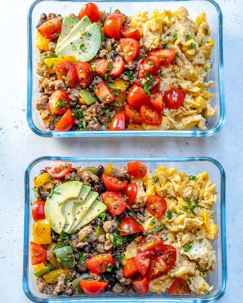 Breakfast Scramble Meal Prep, Clean Eating Meal Prep, Daily Meal Prep, Breakfast Scramble, Clean Meal Prep, Prep Breakfast, Breakfast Prep, Meal Prep Clean Eating, Prep Bowls