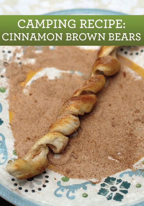 End your summer with one last camping trip and make this fun and sweet Cinnamon Brown Bear recipe! Fun Camping Meals, Camping Meals For Kids, Meals For Kids, Cinnamon Bears, Bear Recipes, Easy Camping Meals, Brown Bears, Foil Packets, Campfire Food