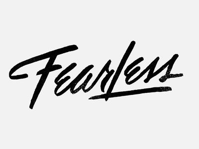 Be Fearless Fearless Typography, Fearless Tattoo, Scandinavian Tattoo, Word Board, Lettering Inspiration, Be Fearless, Hand Tattoos For Guys, Word Up, Wild Woman