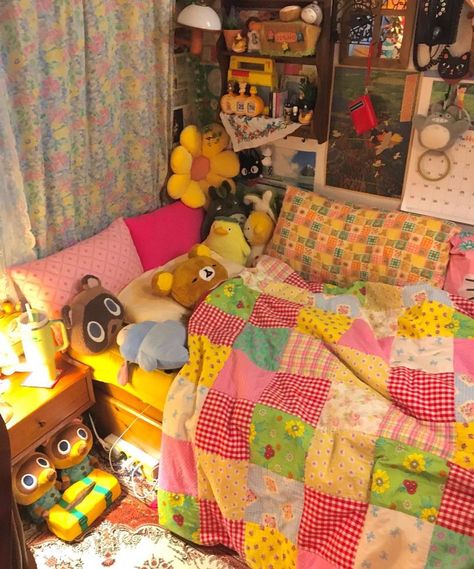 Room Juminocore, Juminocore Bedroom, Juminocore Room, Ada Bedroom, Cozy Room Bedroom, Cluttered Room, Room Clutter, Otaku Room, Rooms Ideas