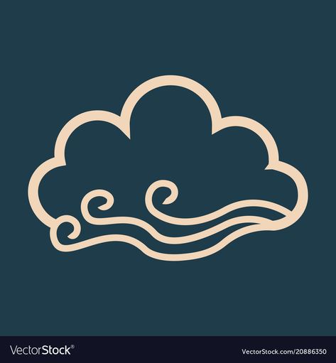 Cloud Logo Design Branding, Cloud Logo Design Ideas, Fortpeat Icon, Wind Logo Design, Cloud Graphic Design, Clouds Icon, Cloud Logo Design, Cloud Symbol, Wind Illustration