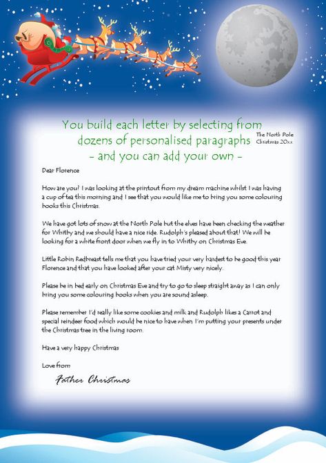 Build your own letter from santa for a child (or adult) - each letter includes a free packet of reindeer dust for UK Mainland destinations and is completely bespoke and unique Reindeer Dust, White Front Door, Letter From Santa, Letter Ideas, Lettering Download, Visit Santa, Letter To Yourself, Letter Template, Teacher Name