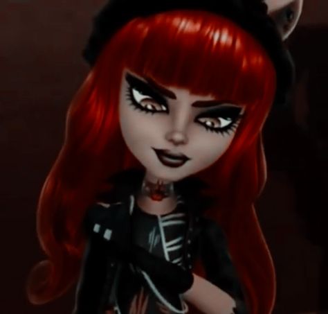 Monster High Red Hair, Red Monster High, Red Hair Monster High, Profile Picture Monster High, Monster High Characters Pfp, Red Monster High Characters, Monster High Pictures Pfp, Monster High Pfp Elissabat, Howleen Wolf