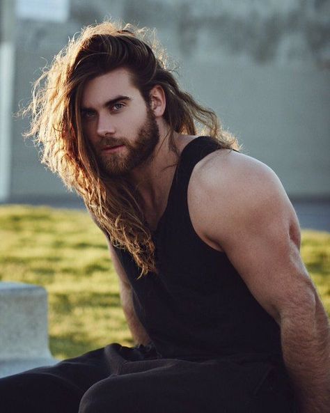 Brock Ohurn, Hair Man, Guy Haircuts Long, Awesome Beards, Man Photography, Photography Poses For Men, Muscular Men, Long Hair Styles Men, Long Hair Cuts