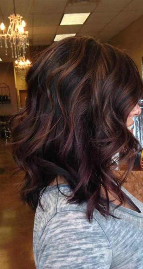 Rambut Brunette, Fall Hair Color For Brunettes, Hair Color Auburn, Brunette Color, Winter Hair Color, Trendy Hair Color, Ombre Hair Color, Hair Color Ideas For Brunettes, Fall Hair Color