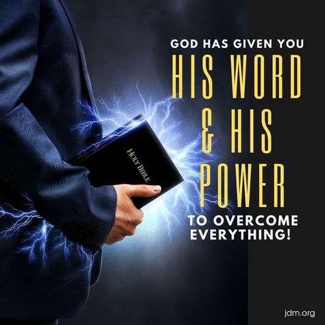 God has given you His word & His power to overcome everything! Worship Wallpaper, God Images, Scripture Pictures, Neville Goddard, Speak Life, Encouraging Scripture, Wise Words Quotes, Prayer Scriptures, The Word Of God