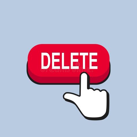 Delete Button, Mouse Cursor, Concept Illustration, Computer Icon, Youtube Logo, Free Instagram, Beautiful Smile Women, Beautiful Smile, Stock Illustration