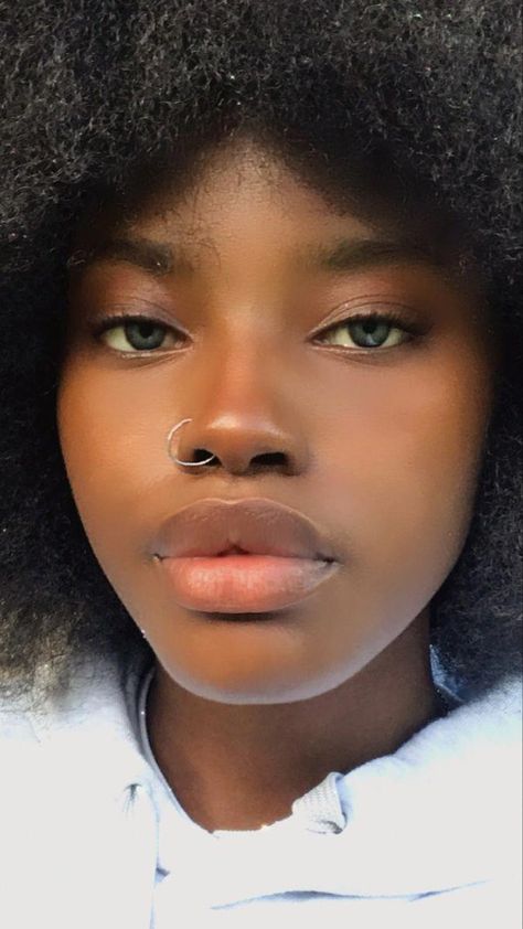 Small Nose Black Women, Button Nose Black Women, Button Nose Aesthetic, Nubian Nose, Skin Reference, Big Eyebrows, Upturned Nose, Visualization Board, Hooked Nose