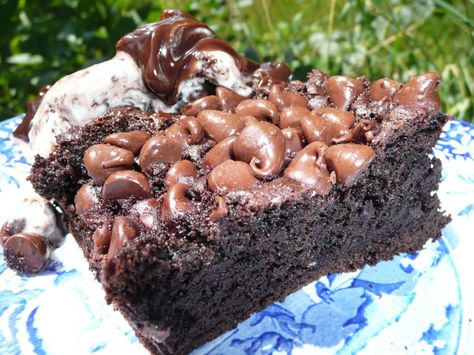 Dutch Oven Chocolate Pudding Dump Cake:  Chocoholics, this one's for you: Just combine chocolate cake mix with semi-sweet chocolate chips, instant chocolate pudding, and milk, and let your dutch oven do the rest. Boondock Camping, Pudding Dump Cake, Camp Desserts, Oven Desserts, Dutch Oven Desserts, Chocolate Dump, Camp Meals, Chocolate Dump Cake, Dutch Oven Camping Recipes