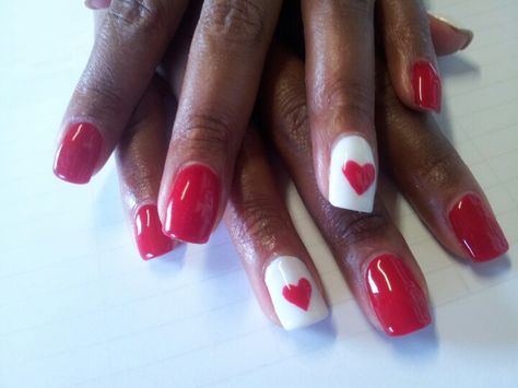 Valentine nails Sculpture Nails, Bio Sculpture Nails, Sculptured Nails, Bio Sculpture, Valentine Nails, Valentines Nails, Mani Pedi, Valentines, I Love