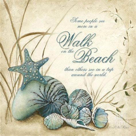 Walk on the Beach Quote Art Print by Charlene Olson http://beachblissliving.com/beach-walk-saying-art-print/ Decor Marin, Foto Transfer, Beach Frame, Beach Posters, I Love The Beach, Beach Quotes, Beach Signs, Beach Crafts, Beach Living