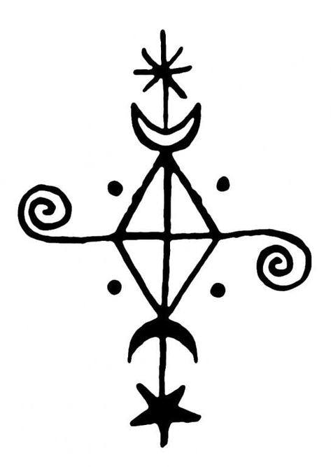 A Sigil To Foster Stability | Laura Tempest Zakroff Sigil For Stability, Stability Tattoo, Sigil Art, Witch Symbols, Symbole Viking, Sigil Tattoo, Wiccan Symbols, Arte Do Kawaii, Alchemy Symbols