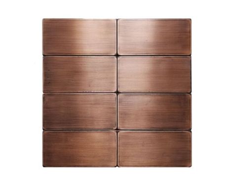 Copper Subway Tile Set of 8 Handmade Subway tiles – 100% Copper, Stainless Steel or Brass   Size: Each tile is 7.87″ x 3.93″ (20cm x 10cm)   Perfect tiles for modern kitchen as a subway. Subways tile I offer in three version – copper, stainless steel or brass tiles. Tiles are made of 100% real Copper, Stainless Steel or Brass. It is not painted plastic or other colored material that you can see from other manufacturers.   I would like invite you to see other my products made of 100 % Copper. Handmade Subway Tile, Rustic Backsplash, Steel Tiles, Stainless Steel Tile, Copper Backsplash, Copper Tiles, Painting Plastic, Subway Tiles, Dishwasher Detergent