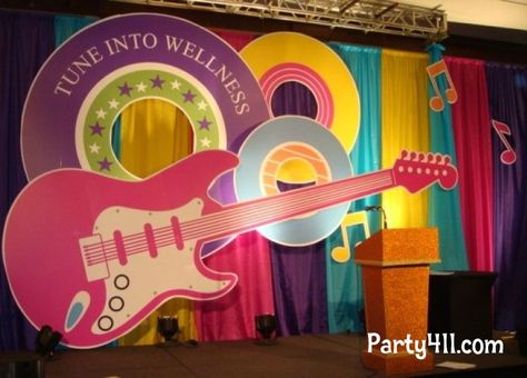 Event Planning Ideas, Corporate Events Decoration, Corporate Event Design, 80s Theme Party, Corporate Event Planning, Event Stage, Stage Backdrop, Charity Fundraising, Corporate Party