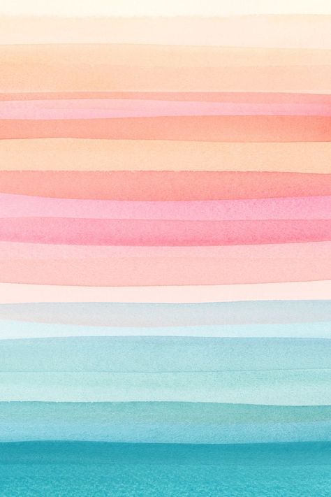 Rainbow Watercolor Wallpaper, Rainbow Beach Wallpaper, Watercolor Beach Wallpaper, Ocean Pattern Wallpaper, Background Prints Pattern, Beach Pattern Design, Colorful Stripes Background, Colorful Pattern Wallpaper, Watercolor Background Ideas