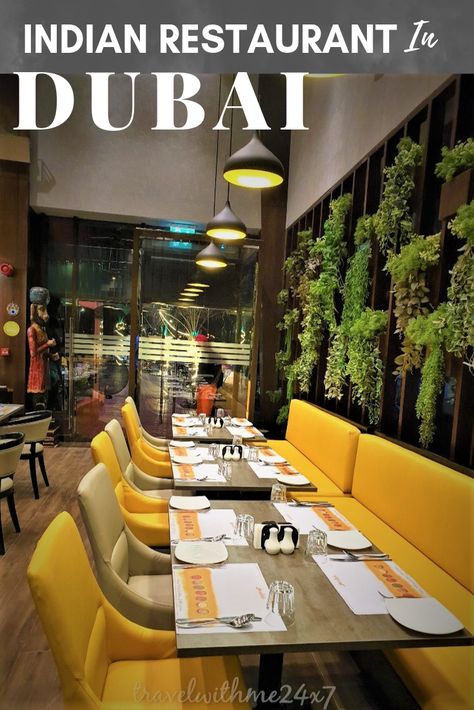 Indian Restaurant Interior Design, Restaurant In Dubai, Restaurant Indian, Restaurant Designs, Modern Restaurant Design, Indian Veg Recipes, Wall Color Combination, Outdoor Restaurant Design, Wall Colour