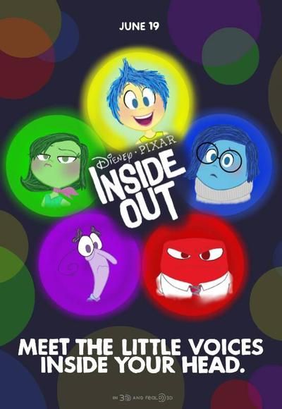 Inside Out Poster, Bday Gift For Boyfriend, Disney Movie Night Dinner, Movie Night Dinner, Movie Inside Out, Disney Movie Night, Home Disney, Poster Graphic Design, 2000s Cartoons