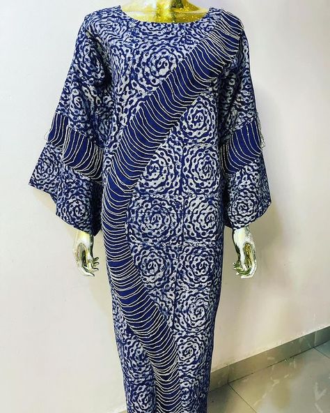 Ankara With Beads Design, Beaded Ankara Styles, Beaded Ankara Dress, Adire Dress Styles, Bubu Gown, Bubu Gown Styles, Ankara Gown, Gown Styles, African Fashion Ankara