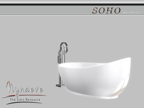 NynaeveDesign's Soho Bathtub Sims 4 Tubs Cc, Sims 4 Tub Cc, Sims 4 Cc Bath Tub, Bathtub Sims 4 Cc, Sims 4 Showers, Sims 4 Bathtub Cc, Sims 4 Bathtub, Sims 4 Shower Cc, Double Bathtub