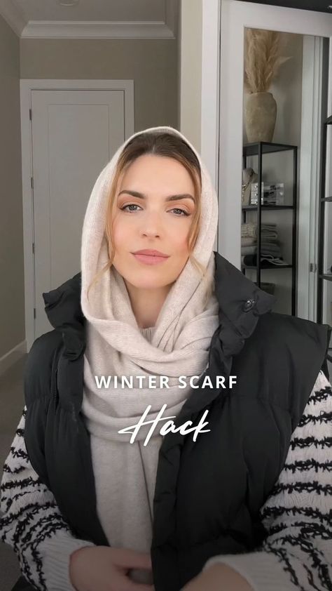 Nichole Ciotti on Reels | Coi Leray · Players Scarf Looks, Diy Clothes Life Hacks, Office Essentials, Clothing Hacks, Style Mistakes, Long Scarf, Puffer Vest, Winter Scarf, Extra Long