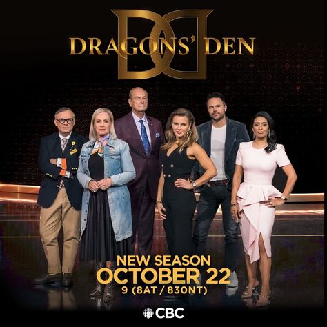 Photo shared by Dragons' Den on September 28, 2020 tagging @arlenedickinson, @lanemerrifield, @lordguzzo, @manjit.minhas, @micheleromanow, and @mrjimtreliving. Image may contain: 7 people, people standing, suit and night, text that says 'DRAGONS DEN NEW SEASON OCTOBER 22 9 (8AT / 830NT) CBC'. Dragons Den, Whole New World, September 28, People People, A Whole New World, People Standing, New World, Photo Sharing, How To Memorize Things