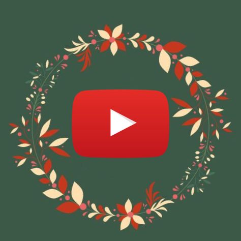 Christmas Youtube Icon, Holiday Widgets, Christmas App Icons, Fall Icons, Youtube Icon, Phone Customization, Winter Iphone, Iphone Theme, Xmas Theme