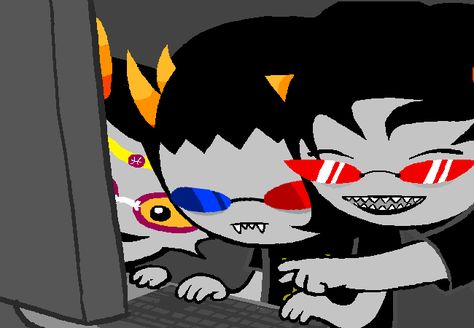 Homestuck Homestuck Feferi, Feferi Peixes, Terezi Pyrope, Sollux Captor, About A Boy, Ms Paint, Play Together, Homestuck, The School