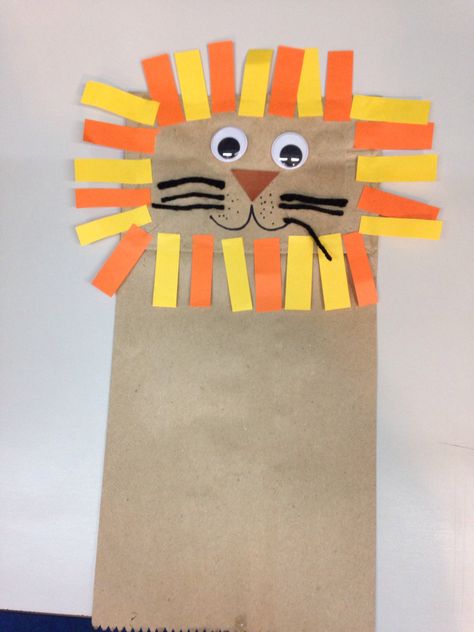 Daniel And The Lions Den Paper Bag Craft, Lion Art Project For Preschool, Daniel And The Lions Den Craft Preschool Free Printable, Lion Crafts For Preschoolers, Lion Crafts For Toddlers, Lion Activities For Preschool, Lion Paper Bag Puppet, Daniel And The Lions Den Craft Preschool, Lion Craft Preschool