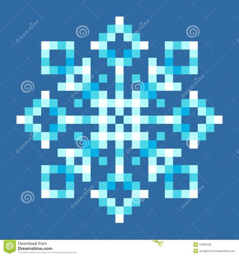 Illustration about 8-Bit Pixel Snowflake. EPS8 Vector with each square separated for easy modifications. Illustration of frost, cold, festive - 47933126 Snow Pixel Art, Pixel Snowflake, Winter Mosaic, Geek Squad, Snow Winter, 8 Bit, Eps Vector, Diy Crochet, Animal Crossing