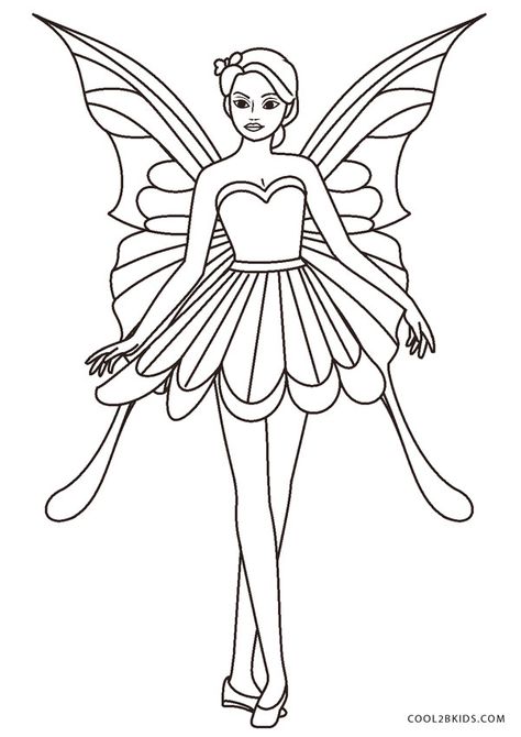 Free Printable Fairy Coloring Pages For Kids Free Fairy Coloring Pages, Kids Colouring Printables, Dance Coloring Pages, Ballerina Coloring Pages, Free Kids Coloring Pages, Disney Princess Coloring Pages, Barbie Coloring Pages, Barbie Coloring, Mermaid Coloring Pages