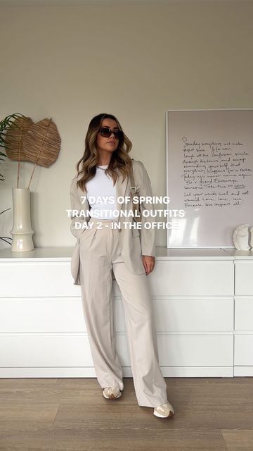 Jess | Daily Outfit Inspo + Lifestyle Creator on Instagram: "7 days of spring transitional outfits - day 2 ☁️ I thought I’d make an ‘in the office but also cute for coffee dates or after work drinks’ outfit and I LOVE this one. The blazer is a @zara one and the trousers are from @hm but they work perfectly as a suit. Teamed with vintage fendi from @closetporter and @newbalancewomen 327s for an off duty, but boss B style. 🫶🏼 . < shop this outfit via @shop.ltk, stories and ‘feb’ highlight > . . Work Drinks Outfit, After Work Drinks Outfit, Drinks Outfit, Lifestyle Creator, Drinks Outfits, Transitional Outfits, After Work Drinks, Coffee Dates, Vintage Fendi