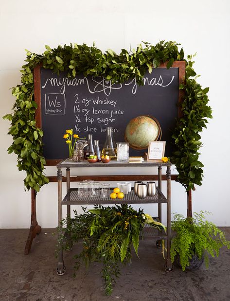 mixology bar from scientists Chemistry Wedding, Science Wedding, Bar Deco, Science Decor, Garden Wedding Inspiration, Science Themes, Chalkboard Wedding, Diy Bar, Bar Styling