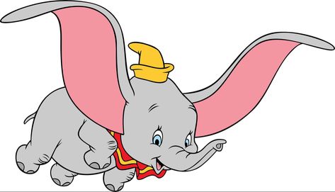 Dumbo Drawing, Dumbo The Elephant, Aladdin Characters, Disney Clipart, Disney Canvas, Premium Logo, Png Vector, Card Illustration, Drawing For Kids