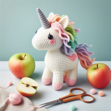 Crochet Unicorn Amigurumi Pattern Step By Step Unicorn Pillow Crochet Pattern Free, No Sew Unicorn Crochet Pattern, Amigurumi Free Pattern Unicorn, Unicorn Amigurumi Free Pattern, Crochet Unicorn Pattern Free, Amigurumi Tips, Unicorn Crochet Pattern, Disney Crochet, Amigurumi Unicorn