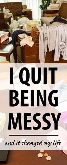 Cleaning + organizing tips - JUST QUIT BEING MESSY. This is such great advice for keeping a clean house! Clean House Motivation, Keeping A Clean House, Decluttering Inspiration, Declutter Home, Messy House, House Cleaning Checklist, Declutter Your Life, Cleaning Motivation, Household Cleaning Tips