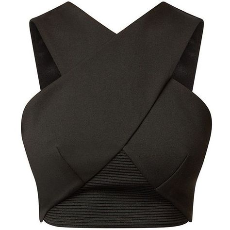 Black Ribbed Scuba Wrap Front Crop Top (€14) ❤ liked on Polyvore featuring tops, crop tops, shirts, tanks, black, ribbed shirt, ribbed crop top, sleeveless tops, ribbed top and stretchy crop top Rib Shirt, Como Fazer Short, Black Sleeveless Shirt, Crop Tops Shirts, Stretchy Crop Tops, Wrap Front Top, Sleeveless Shirts, Ribbed Shirt, Front Crop Top