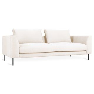 The Renfrew Series is an assortment of semi-modular seating components that can be arranged to create sofas, sectionals, or custom seating configurations in a variety of sizes and styles to suit any space.In the tradition of European modernism, Renfrew has ultra-clean lines, a deep, low-profile stance and delicate legs which give it a light, floating appearance. Loose back cushions lend variety to the silhouette and can be positioned individually to achieve the perfect lounging position.A durabl Gus Modern Sofa, Contemporary Sectional Sofa, Modular Seating, Bench Seat Cushion, Apartment Sofa, U Shaped Sectional, Upholstery Foam, Sofa Size, Contemporary Living Spaces