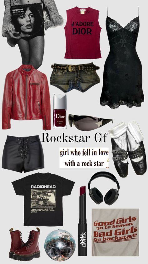 Girlfriends Outfits 90s, Aesthetic Outfits 90s, Girlfriend Clothes, Afro Punk Fashion, Rockstar Girlfriend, Rockstar Aesthetic, Rockstar Gf, Modesty Outfits, Fashion Top Outfits